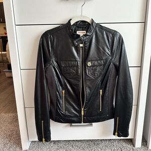 True religion faux leather jacket